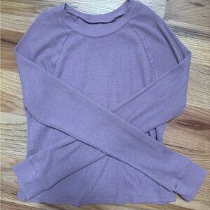 PacSun Lavender Ribbed Sweatshirt